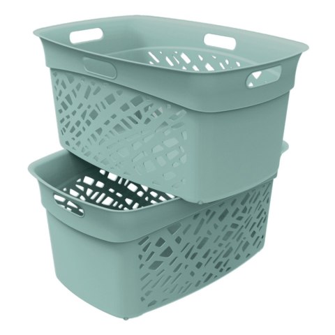 Kosz na bieliznę 45L, zielony Kosz na bieliznę 45L, zielony