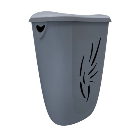 Kosz na pranie 40L Flora, Szary Kosz na pranie 40L Flora, Szary
