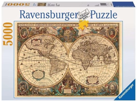 Puzzle 5000 Dawna mapa świata Puzzle 5000 Dawna mapa świata