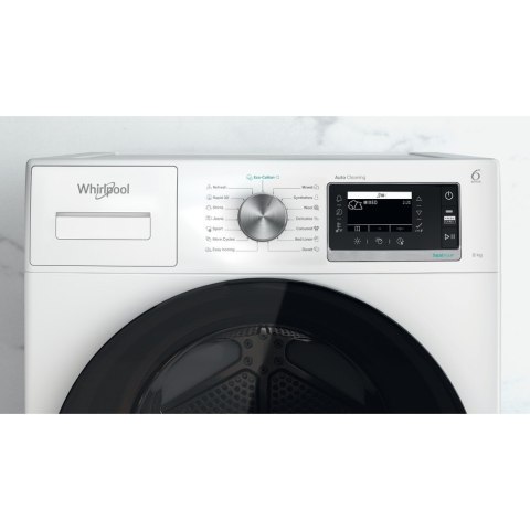Whirlpool Dryer Machine with Heat Pump | W6 D84WB EE | Energy efficiency class A+++ | Front loading | 8 kg | LCD | Depth 65.6 cm Whirlpool Dryer Machine with Heat Pump | W6 D84WB EE | Energy efficiency class A+++ | Front loading | 8 kg | LCD | Depth 65.6 cm