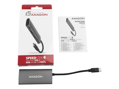 AXAGON SuperSpeed USB-C 10 Gbps SPEEDSTER 4 Hub | HMC-4G2 AXAGON SuperSpeed USB-C 10 Gbps SPEEDSTER 4 Hub | HMC-4G2