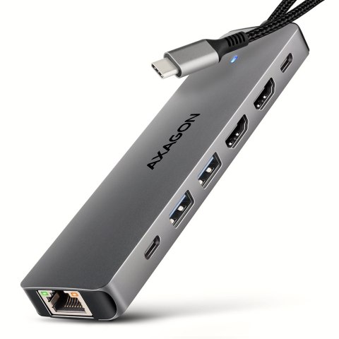 AXAGON USB-C 5Gbps DUAL 4K DISPLAY 7in1 Hub | HMC-7HX2 AXAGON USB-C 5Gbps DUAL 4K DISPLAY 7in1 Hub | HMC-7HX2