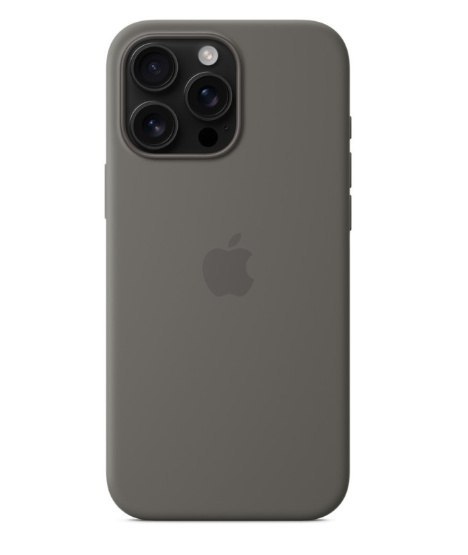 Apple Case with MagSafe | Apple | iPhone 16 Pro Max | Silicone | Stone Gray Apple Case with MagSafe | Apple | iPhone 16 Pro Max | Silicone | Stone Gray