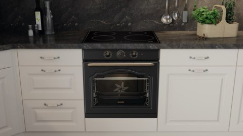 Gorenje Oven | BOS67372CLB | 77 L | Electric | AquaClean | Mechanical control | Steam function | Height 59.5 cm | Width 59.5 cm Gorenje Oven | BOS67372CLB | 77 L | Electric | AquaClean | Mechanical control | Steam function | Height 59.5 cm | Width 59.5 cm