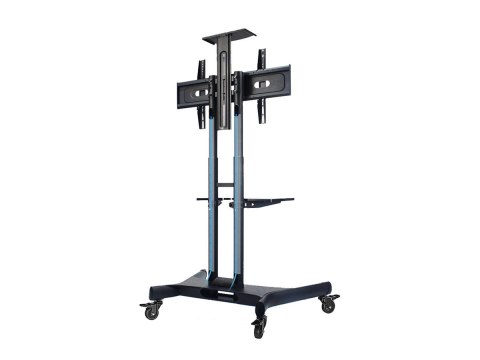 Neomounts NM-M1700BLACK TV trolley - 32-75" - max 50 kg - manual h 104,2-154,2 cm - VESA 200x200-600x400 - incl. cam/hardware sh