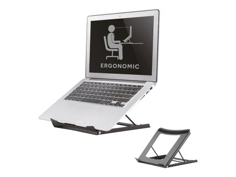 Neomounts NSLS075BLACK Laptop stand - 10-16" - max 5 kg - 5 height positions - foldable - compact - universal - black Neomounts NSLS075BLACK Laptop stand - 10-16" - max 5 kg - 5 height positions - foldable - compact - universal - black