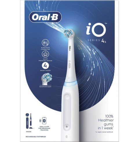 Oral-B | Electric Toothbrush | iO4s | Rechargeable | For adults | Number of brush heads included 1 | Number of teeth brushing mo Oral-B | Electric Toothbrush | iO4s | Rechargeable | For adults | Number of brush heads included 1 | Number of teeth brushing mo