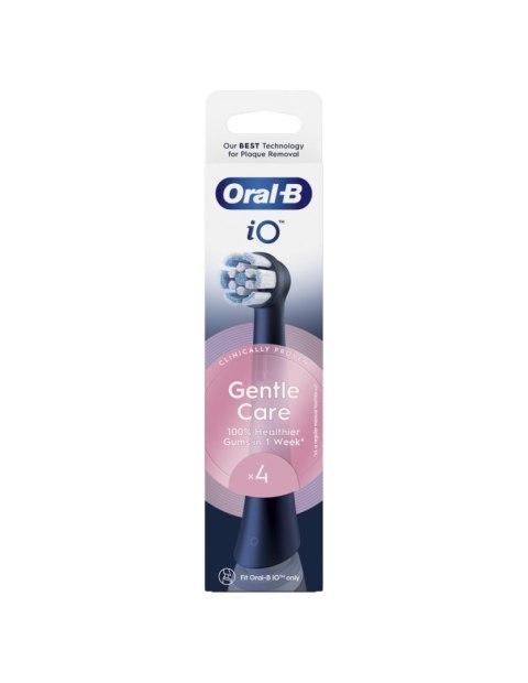 Oral-B Replaceable toothbrush heads | iO GentleCare | Heads | For adults | Number of brush heads included 4 | Black Oral-B Replaceable toothbrush heads | iO GentleCare | Heads | For adults | Number of brush heads included 4 | Black