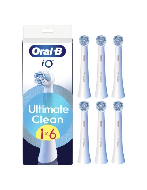 Oral-B Replaceable toothbrush heads | iO UltimateClean | Heads | For adults | Number of brush heads included 6 | White Oral-B Replaceable toothbrush heads | iO UltimateClean | Heads | For adults | Number of brush heads included 6 | White