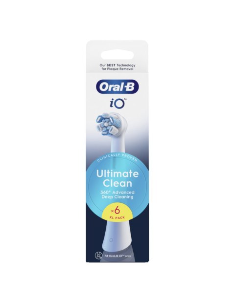 Oral-B Replaceable toothbrush heads | iO UltimateClean | Heads | For adults | Number of brush heads included 6 | White Oral-B Replaceable toothbrush heads | iO UltimateClean | Heads | For adults | Number of brush heads included 6 | White