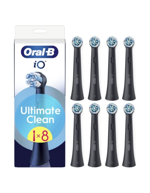 Oral-B Replaceable toothbrush heads | iO UltimateClean | Heads | For adults | Number of brush heads included 8 | Black Oral-B Replaceable toothbrush heads | iO UltimateClean | Heads | For adults | Number of brush heads included 8 | Black