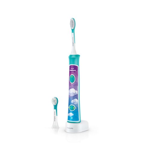 Philips | Soniczna szczoteczka elektryczna | HX6322/04 | Akumulatorowa | Dla dzieci | Liczba główek szczoteczki w zestawie 2 | L