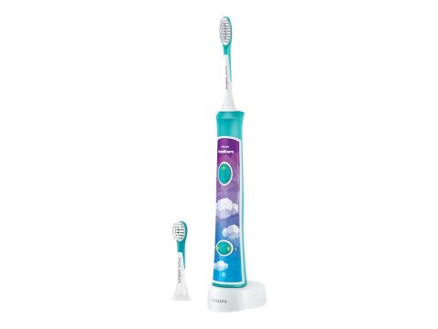 Philips | Soniczna szczoteczka elektryczna | HX6322/04 | Akumulatorowa | Dla dzieci | Liczba główek szczoteczki w zestawie 2 | L