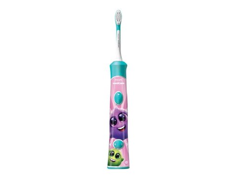Philips | Soniczna szczoteczka elektryczna | HX6322/04 | Akumulatorowa | Dla dzieci | Liczba główek szczoteczki w zestawie 2 | L
