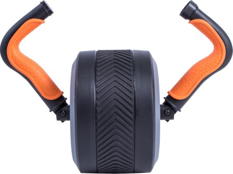 Pure2Improve 2 in 1 Ab Wheel and Kettlebell, Black/Orange Pure2Improve 2 in 1 Ab Wheel and Kettlebell, Black/Orange
