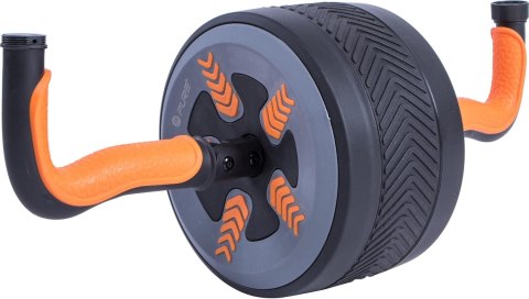 Pure2Improve 2 in 1 Ab Wheel and Kettlebell, Black/Orange Pure2Improve 2 in 1 Ab Wheel and Kettlebell, Black/Orange