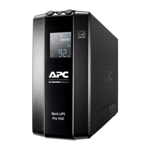 Schneider Electric APC Back-UPS Pro, Tower, 6x IEC C13 outlets, AVR, LCD, user-replaceable battery | BR900MI | 900 VA | 540 W | Schneider Electric APC Back-UPS Pro, Tower, 6x IEC C13 outlets, AVR, LCD, user-replaceable battery | BR900MI | 900 VA | 540 W |