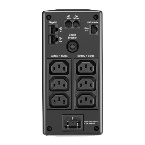 Schneider Electric APC Back-UPS Pro, Tower, 6x IEC C13 outlets, AVR, LCD, user-replaceable battery | BR900MI | 900 VA | 540 W | Schneider Electric APC Back-UPS Pro, Tower, 6x IEC C13 outlets, AVR, LCD, user-replaceable battery | BR900MI | 900 VA | 540 W |
