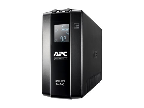 Schneider Electric APC Back-UPS Pro, Tower, 6x IEC C13 outlets, AVR, LCD, user-replaceable battery | BR900MI | 900 VA | 540 W | Schneider Electric APC Back-UPS Pro, Tower, 6x IEC C13 outlets, AVR, LCD, user-replaceable battery | BR900MI | 900 VA | 540 W |