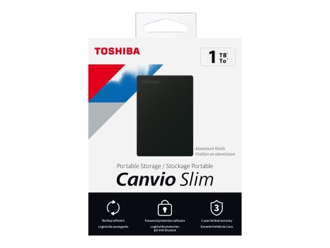 Toshiba Canvio | Przenośny | Dysk twardy | 1 TB | USB 3.2 Gen 1 | Czarny Toshiba Canvio | Przenośny | Dysk twardy | 1 TB | USB 3.2 Gen 1 | Czarny