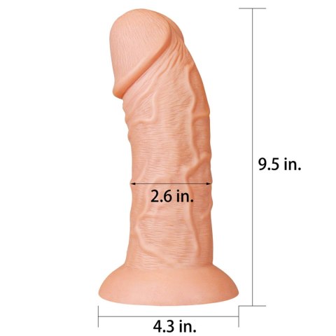 Ogromne dildo realistyczny wygląd przyssawka 24 cm Ogromne dildo realistyczny wygląd przyssawka 24 cm