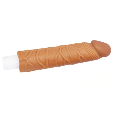 Opalona nakładka na penisa żylasta latynoski 17 cm Opalona nakładka na penisa żylasta latynoski 17 cm