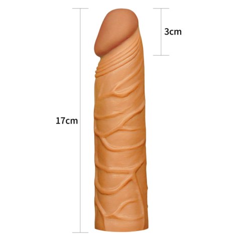 Opalona nakładka na penisa żylasta latynoski 17 cm Opalona nakładka na penisa żylasta latynoski 17 cm