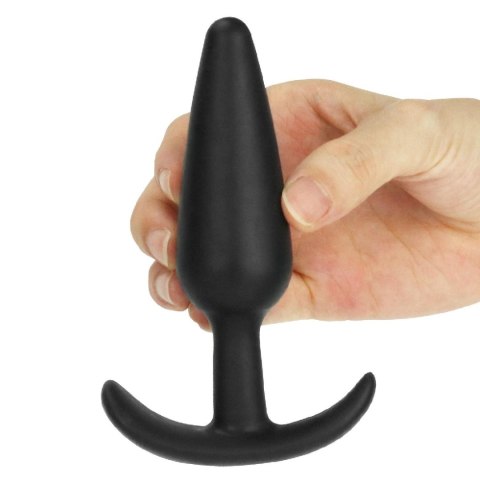 Silikonowy korek analny czarny z uchwytem 13,2 cm Silikonowy korek analny czarny z uchwytem 13,2 cm