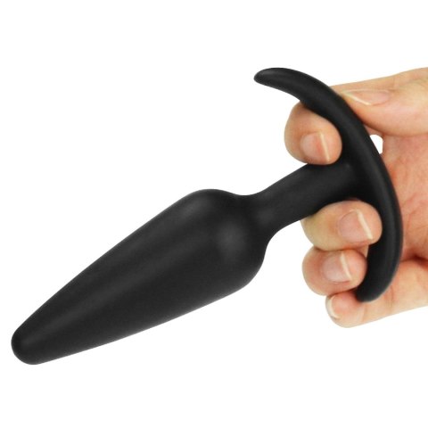 Silikonowy korek analny czarny z uchwytem 13,2 cm Silikonowy korek analny czarny z uchwytem 13,2 cm