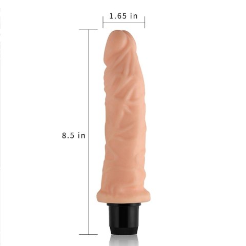 Wibrator naturalny żylasty penis z wibracją 20 cm Wibrator naturalny żylasty penis z wibracją 20 cm