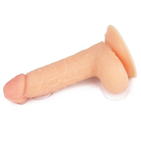 Wyżyłowany penis gruby z przyssawką dildo 18 cm Wyżyłowany penis gruby z przyssawką dildo 18 cm