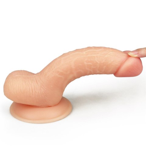 Wyżyłowany penis gruby z przyssawką dildo 18 cm Wyżyłowany penis gruby z przyssawką dildo 18 cm