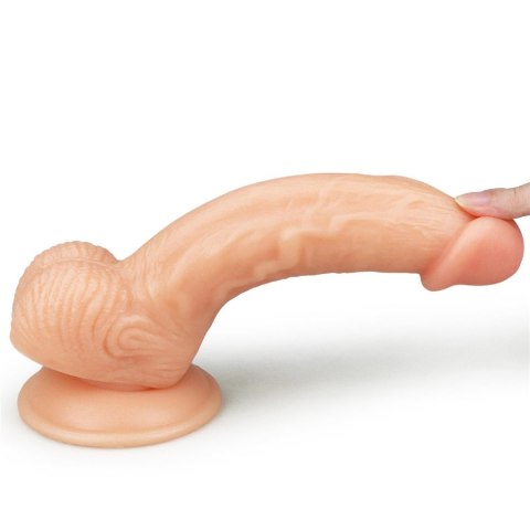 Wyżyłowany penis gruby z przyssawką dildo 20 cm Wyżyłowany penis gruby z przyssawką dildo 20 cm