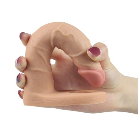 Gumowy strap-on sztuczny penis sex analny 17,5 cm Gumowy strap-on sztuczny penis sex analny 17,5 cm