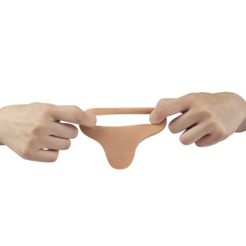 Gumowy strap-on sztuczny penis sex analny 17,5 cm Gumowy strap-on sztuczny penis sex analny 17,5 cm