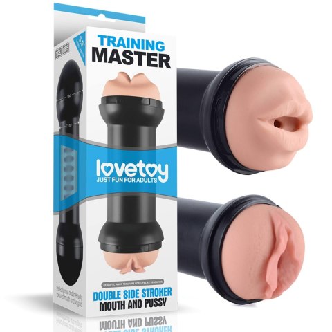 Masturbator z dwoma końcówkami mięciutki 20 cm Masturbator z dwoma końcówkami mięciutki 20 cm