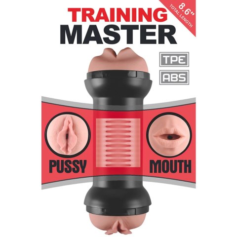 Masturbator z dwoma końcówkami mięciutki 20 cm Masturbator z dwoma końcówkami mięciutki 20 cm