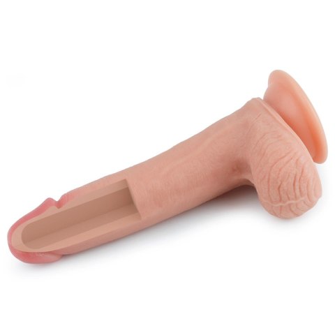 Realistyczne dildo silikonowe z przyssawką 20,5 cm Realistyczne dildo silikonowe z przyssawką 20,5 cm