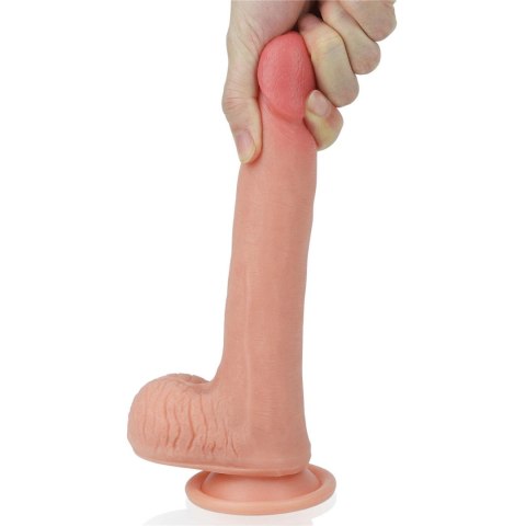 Realistyczne dildo silikonowe z przyssawką 20,5 cm Realistyczne dildo silikonowe z przyssawką 20,5 cm