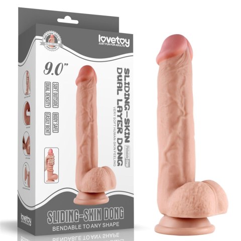 Realistyczne dildo z dwuwarstwowego materiału 18cm Realistyczne dildo z dwuwarstwowego materiału 18cm