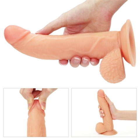 Strap-on elastyczne dildo realistyczny penis 21 cm Strap-on elastyczne dildo realistyczny penis 21 cm