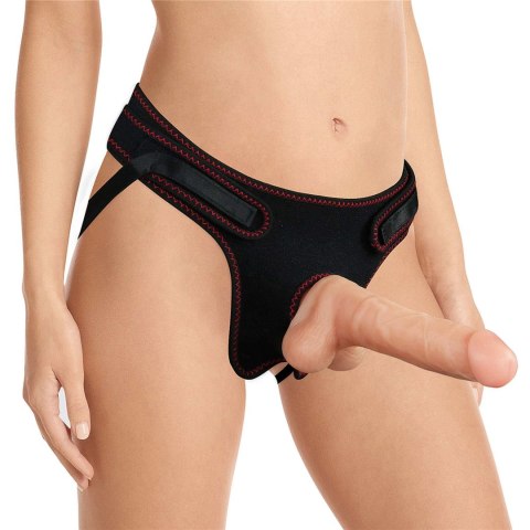 Strap-on z elastycznym penisem realistyczny 19 cm Strap-on z elastycznym penisem realistyczny 19 cm