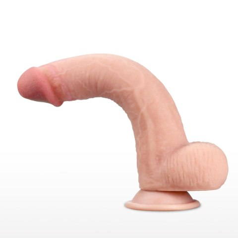 Wodoodporne dildo podwójna skóra przyssawka 23 cm Wodoodporne dildo podwójna skóra przyssawka 23 cm
