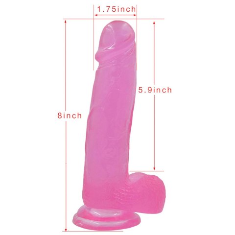Żelowe duże dildo z przyssawką bardzo giętki Żelowe duże dildo z przyssawką bardzo giętki