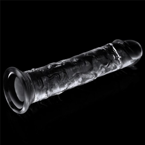 Żelowe duże dildo z przyssawką przezroczyste Żelowe duże dildo z przyssawką przezroczyste
