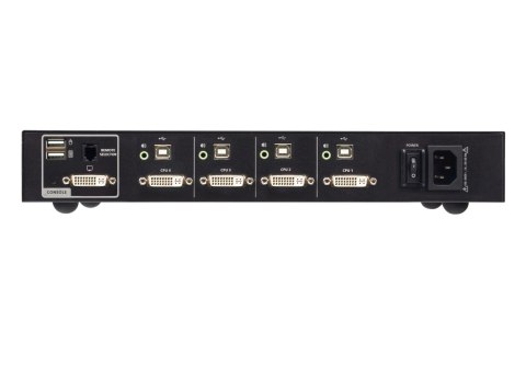 Aten CS1184D4-AT-G 4-portowy przełącznik KVM USB DVI Secure, zgodny z PSD PP v4.0 | Aten Aten CS1184D4-AT-G 4-portowy przełącznik KVM USB DVI Secure, zgodny z PSD PP v4.0 | Aten