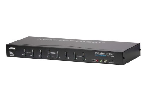 Aten CS1768-ATA-G 8-portowy przełącznik KVM USB DVI/Audio z pojedynczym łączem DVI | Aten Aten CS1768-ATA-G 8-portowy przełącznik KVM USB DVI/Audio z pojedynczym łączem DVI | Aten
