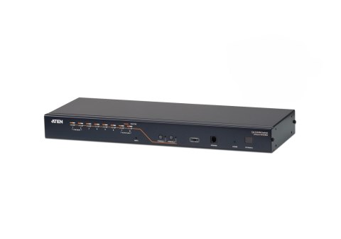 Aten KH2508A-AX-G 2-konsolowy, 8-portowy przełącznik KVM Cat 5 z portem Daisy-Chain | Aten Aten KH2508A-AX-G 2-konsolowy, 8-portowy przełącznik KVM Cat 5 z portem Daisy-Chain | Aten