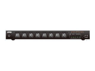 Aten PE8108G-ATA-G 8-portowy inteligentny moduł dystrybucji zasilania (PDU) 1U ECO, z pomiarem i przełączaniem według gniazda (8