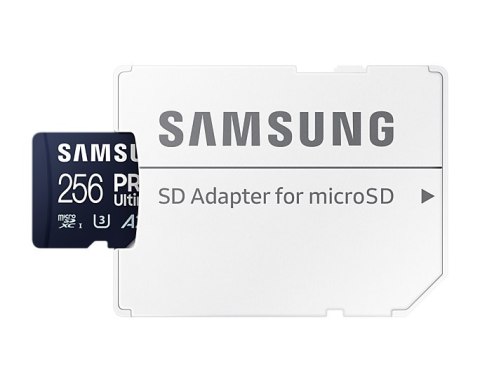 Samsung | Karta microSD | PRO Ultimate | 256 GB | Karta pamięci microSDXC | Pamięć flash klasy U3, V30, A2 | Adapter SD Samsung | Karta microSD | PRO Ultimate | 256 GB | Karta pamięci microSDXC | Pamięć flash klasy U3, V30, A2 | Adapter SD